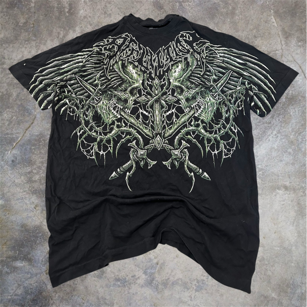 Y2k Grunge Affliction Toxic Wrath Tee Skater